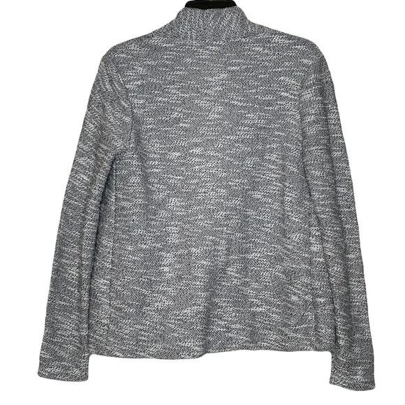 Express Womens Open Sweater Top Size XS Gray White Knit Cotton Polyester Blend - Picture 4 of 4